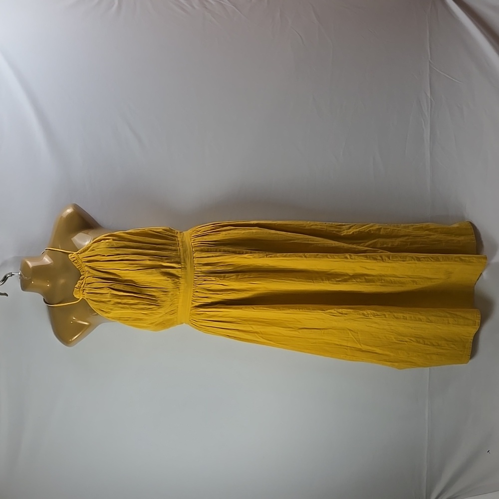 Tularosa Roe Sleeveless Mustard Yellow Midi Dress Sz XS